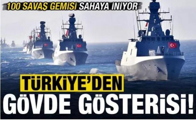100 savaş gemisi İstanbul Boğazı'na iniyor! Türkiye'den gövde gösterisi