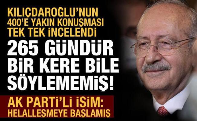 AK Parti'den 265 günlük araştırma: Kılıçdaroğlu hiç 
