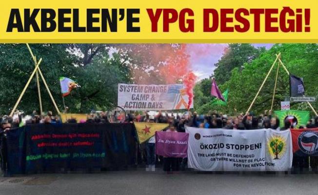 Akbelen protestosuna 'YPG' desteği!