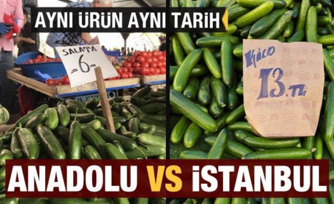 Anadolu'da sebze fiyatları İstanbul'un yarı fiyatına