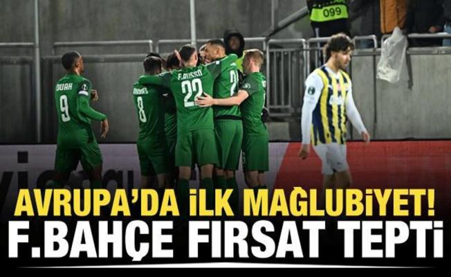 Avrupa'da ilk mağlubiyet! Fenerbahçe fırsat tepti