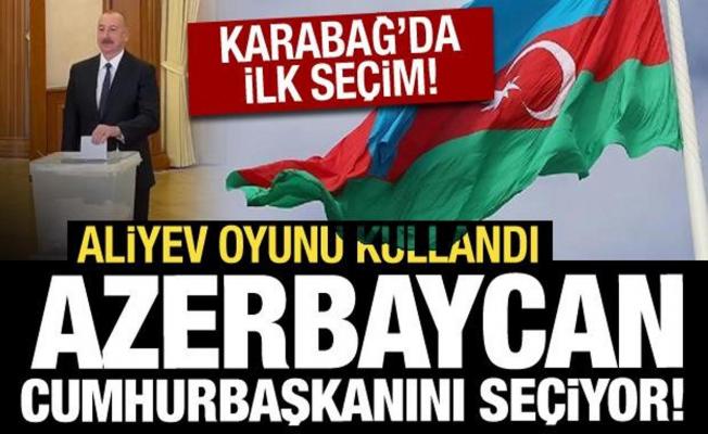 Azerbaycan cumhurbaşkanını seçiyor! Aliyev oyunu kullandı