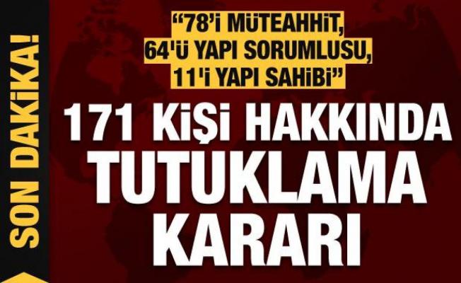 Bakan Bozdağ duyurdu! 171 kişi hakkında tutuklama kararı çıkarıldı