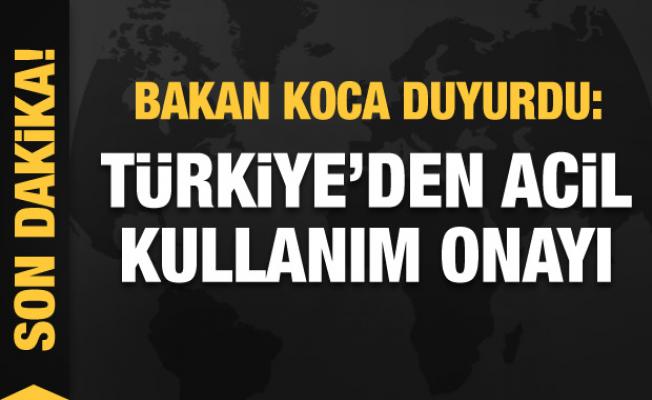 Bakan Koca'dan son dakika duyurusu: Türkiye'den acil kullanım onayı