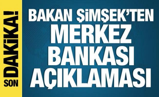 Bakan Mehmet Şimşek'ten Merkez Bankası ve enflasyon açıklaması