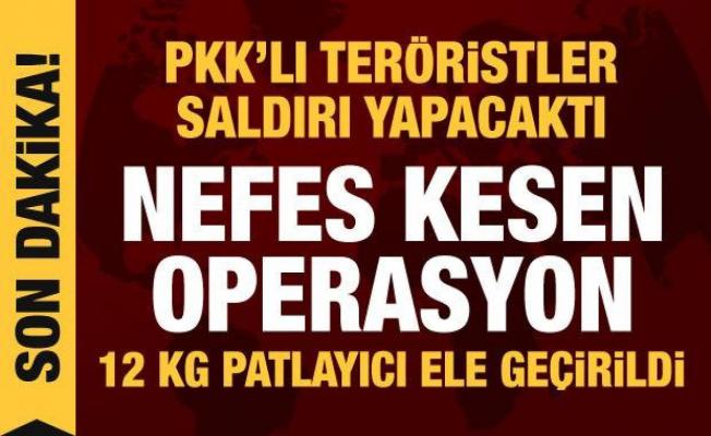 Bakan Soylu duyurdu: PKK'lı teröristlere gönderilen bomba ele geçirildi