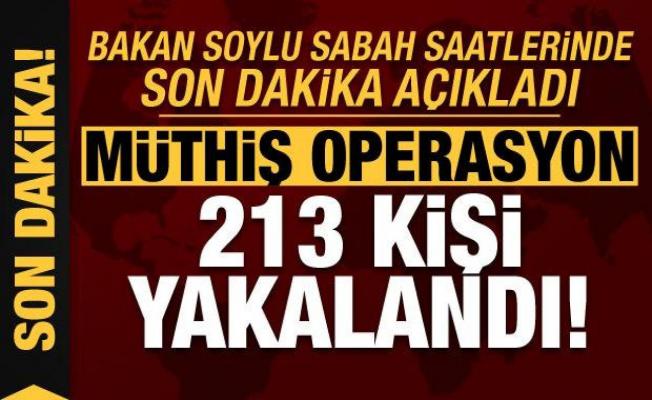 Bakan Soylu sabah saatlerinde canlı yayında son dakika açıkladı: Kökünü Kurutma Operasyonu