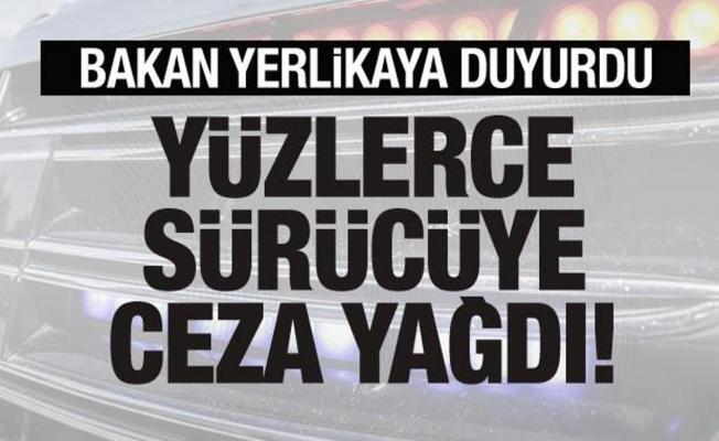 Bakan Yerlikaya 'Çakarlı araç' açıklaması: 5 milyon lira ceza!