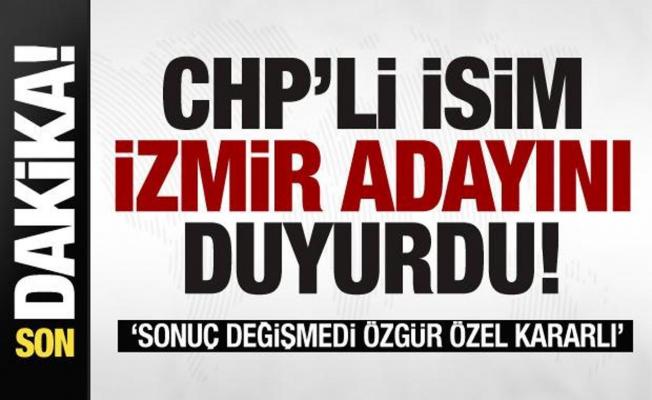 Barış Yarkadaş, CHP'nin İzmir adayını duyurdu!