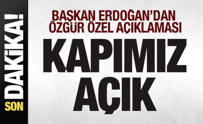 Başkan Erdoağan'dan Özgür Özel'in randevu talebine cevap