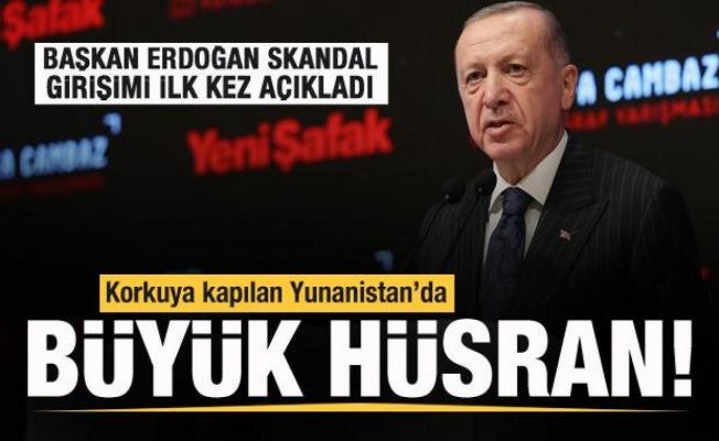 Başkan Erdoğan ilk kez açıkladı! Korkuya kapılan Yunanistan'dan skandal hamle!