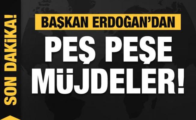 Başkan Erdoğan'dan peş peşe müjdeler! Yüzde 40 indirim...