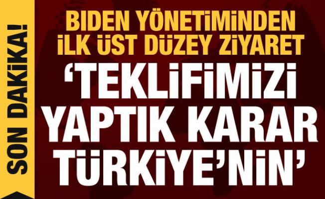 Biden yönetiminden Türkiye'ye ilk üst düzey ziyaret: Önemli açıklamalar