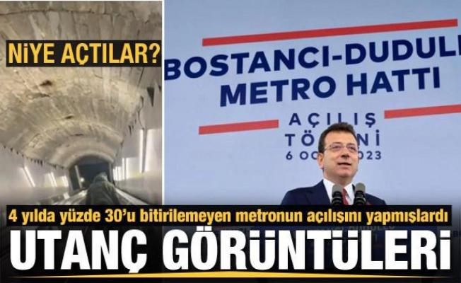 Bitirilmeden açılan Bostancı-Dudullu metrosundan skandal görüntüler gelmeye devam ediyor