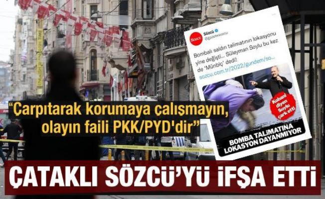Çataklı'dan Sözcü'ye tepki: Çarpıtarak korumaya çalışmayın, olayın faili PKK/PYD'dir