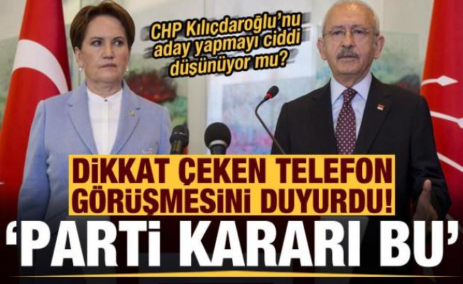 CHP Kılıçdaroğlu'nu aday yapmayı düşünüyor mu? Dikkat çeken telefon görüşmesini açıkladı