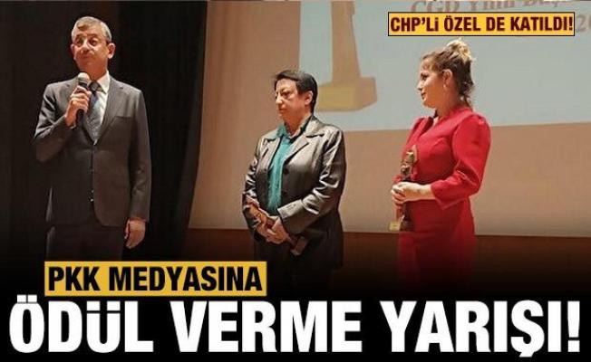 CHP'li Özel ve TTB Başkanı Fincancı'nın katıldığı törende PKK yayın organlarına ödül