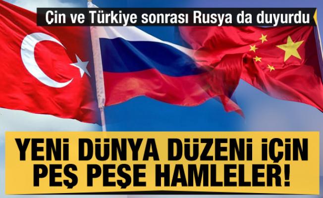 Çin, Türkiye ve Rusya harekete geçti! Yeni dünya düzeni için peş peşe hamleler