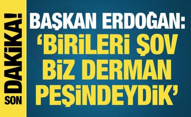 Cumhurbaşkanı Erdoğan: Deprem günlük tartışma mezesi değil
