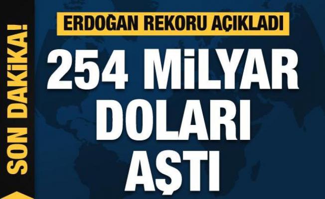 Cumhurbaşkanı Erdoğan ihracat rakamlarını açıklıyor