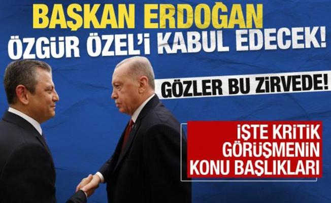Cumhurbaşkanı Erdoğan, Özgür Özel'i bugün kabul edecek