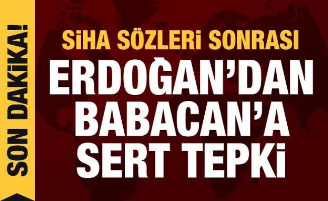 Cumhurbaşkanı Erdoğan'dan Ali Babacan'ın Baykar açıklamasına tepki