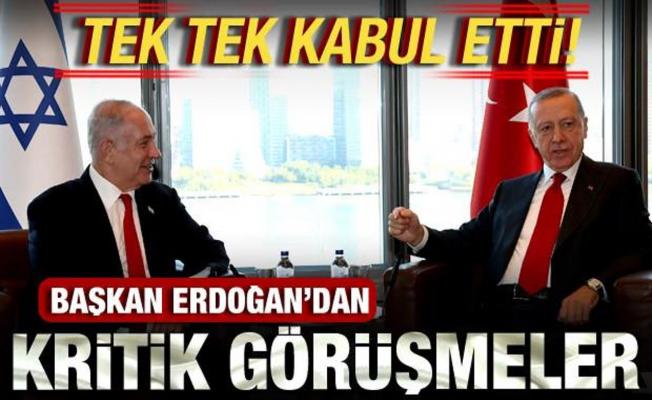 Cumhurbaşkanı Erdoğan'dan diplomasi trafiği! Türkevi'nde tek tek kabul etti