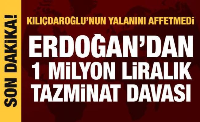 Cumhurbaşkanı Erdoğan'dan Kılıçdaroğlu'nda 1 milyon liralık tazminat davası