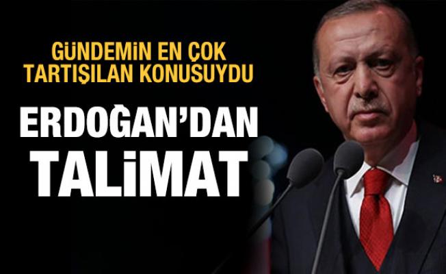 Cumhurbaşkanı Erdoğan'dan kurmaylarına SMA talimatı