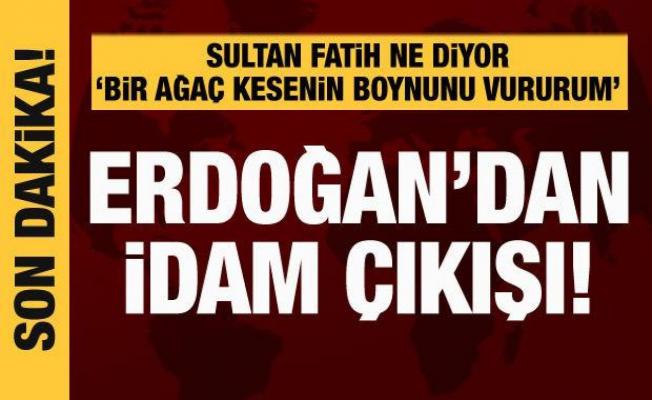 Cumhurbaşkanı Erdoğan'dan Marmaris'te idam çıkışı
