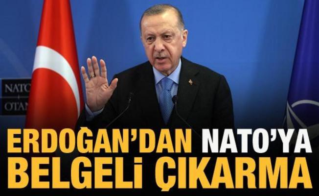 Cumhurbaşkanı Erdoğan’dan NATO’ya belgeli çıkarma!