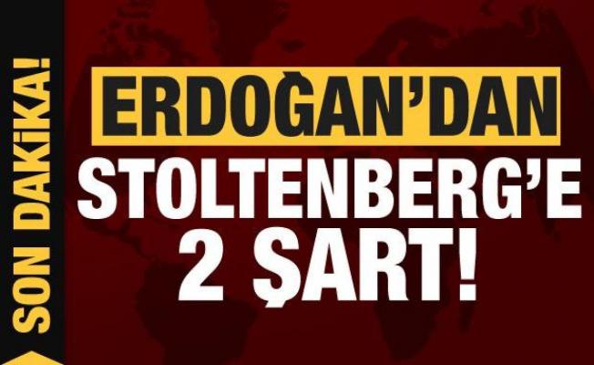 Cumhurbaşkanı Erdoğan'dan Stoltenberg'e İsveç ve Finlandiya şartı