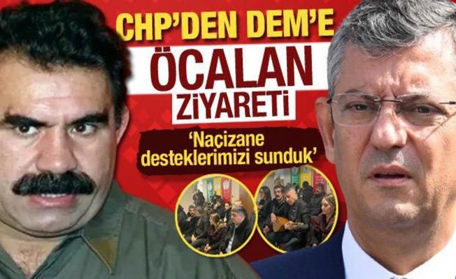 DEM'in ‘Öcalan’ için başlattığı nöbete CHP'den destek: ‘Naçizane desteklerimizi sunduk’