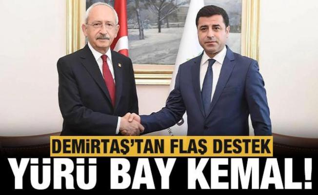 Demirtaş'tan Kılıçdaroğlu'na flaş destek: Yürü Bay Kemal!
