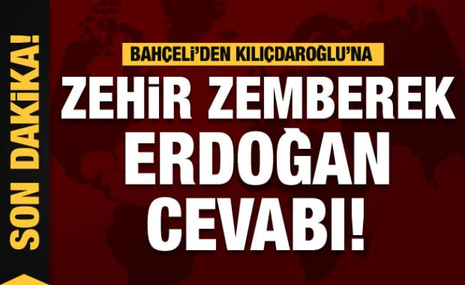  Devlet Bahçeli'den Kılıçdaroğlu'na zehir zemberek cevap