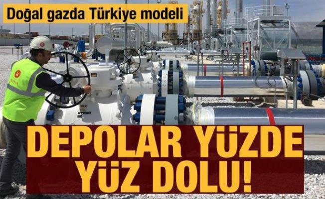 Doğal gazda Türkiye modeli: Depolar yüzde yüz dolu!