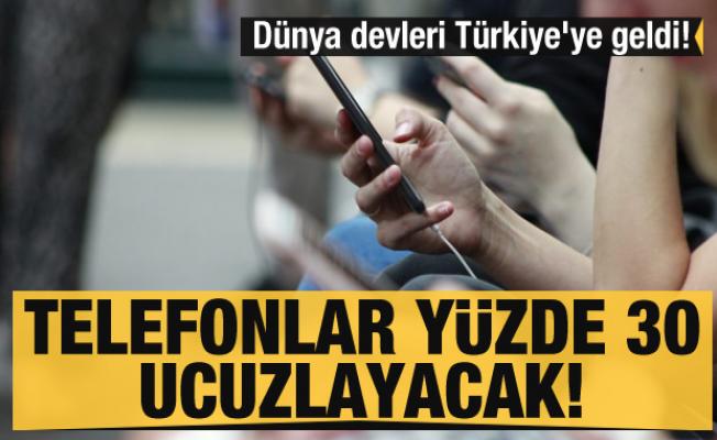 Dünya devleri Türkiye'ye geldi! Telefonlar yüzde 30 ucuzlayacak