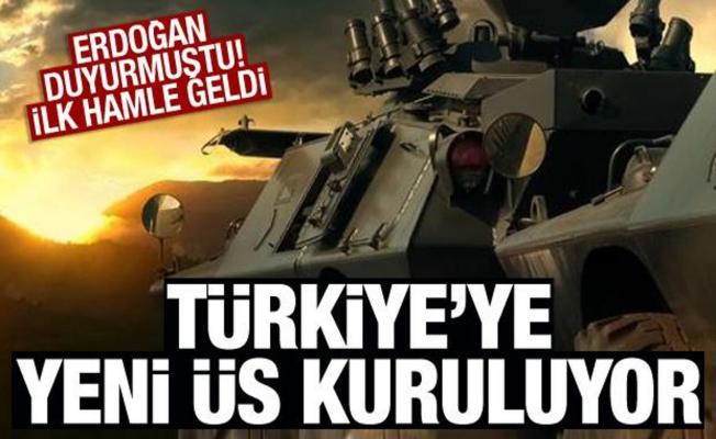 Erdoğan açıklamıştı! Türkiye'ye yeni bir üs kuruluyor