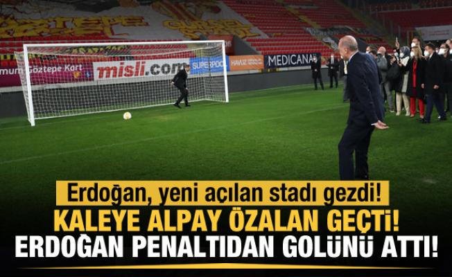 Erdoğan, Göztepe Gürsel Aksel Stadı'nı inceledi!