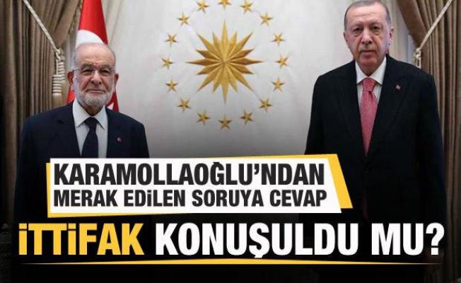 Erdoğan ile görüşmesinde ittifak konuşuldu mu? Karamollaoğlu açıkladı 
