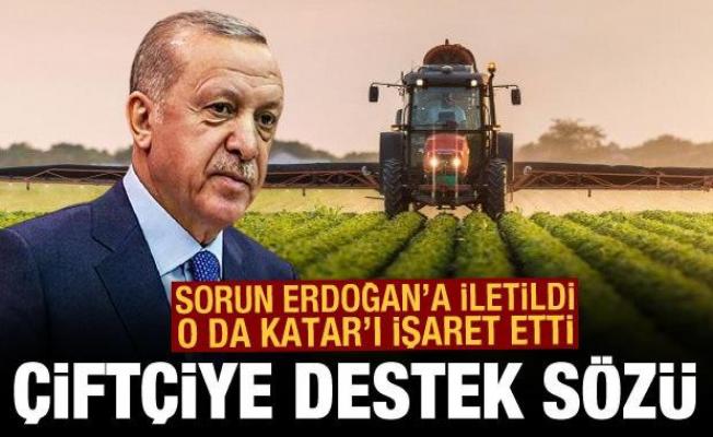 Erdoğan Katar'ı işaret etti: Çiftçiye gübre desteği gelecek