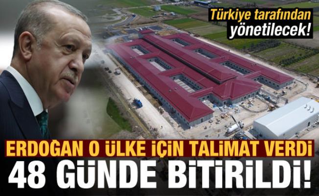 Erdoğan talimat verdi, Arnavutluk'ta 48 gün içinde inşa edildi!
