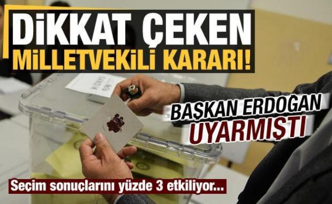 Erdoğan uyarmıştı: AK Parti'den dikkat çeken 'milletvekili' kararı!