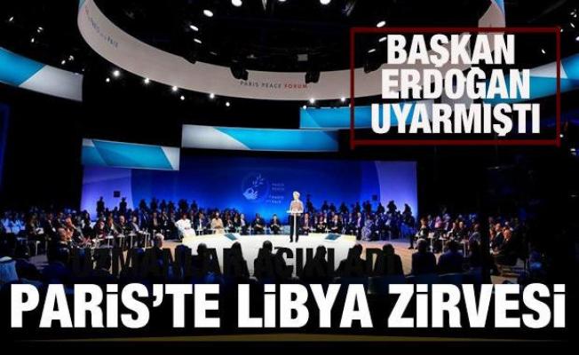 Erdoğan'ın geri çevirdiği Uluslararası Libya Konferansı Paris'te yapıldı