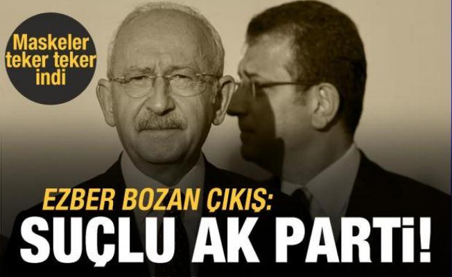 Ezber bozan çıkış: AK Parti suçlu!