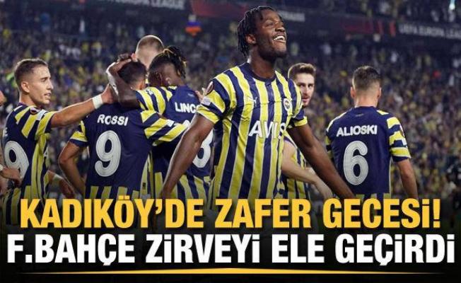 Fenerbahçe zirveyi ele geçirdi!