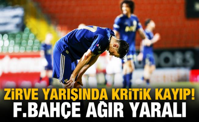 Fenerbahçe'den zirve yarışında kritik kayıp!