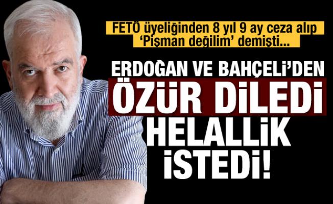 FETÖ'den yargılanan yazar Erdoğan ve Bahçeli'den özür diledi