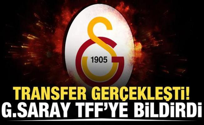 Galatasaray transferi TFF'ye bildirdi