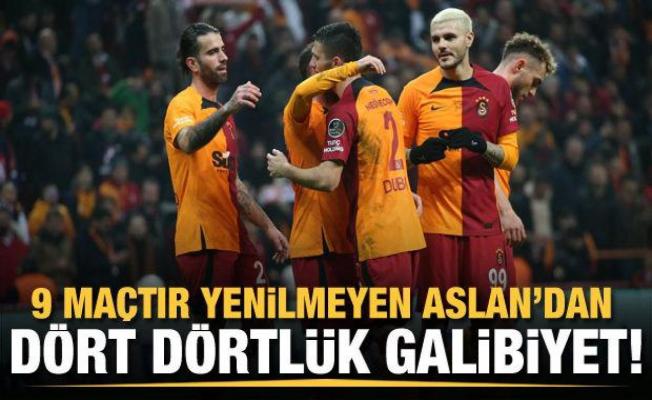 Galatasaray'dan dört dörtlük galibiyet!